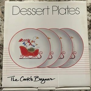 Vintage The Cook’s Bazaar Dessert Plates